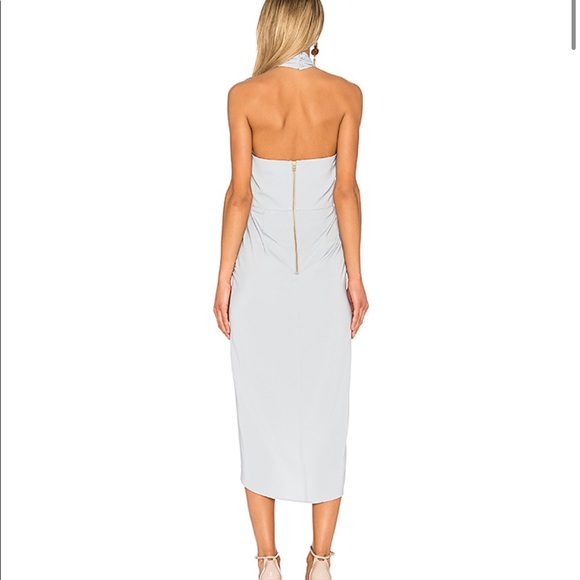 Shona joy knot halter dress- powder blue - Picture 2 of 4